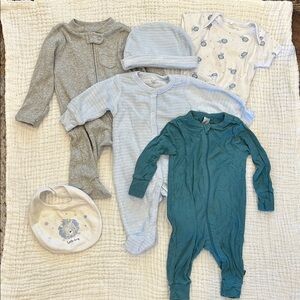 NWOT Carter's Kids One Piece Set - Gray, Blue, and Teal